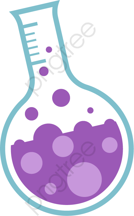 Purple Liquidin Beaker Clipart PNG image