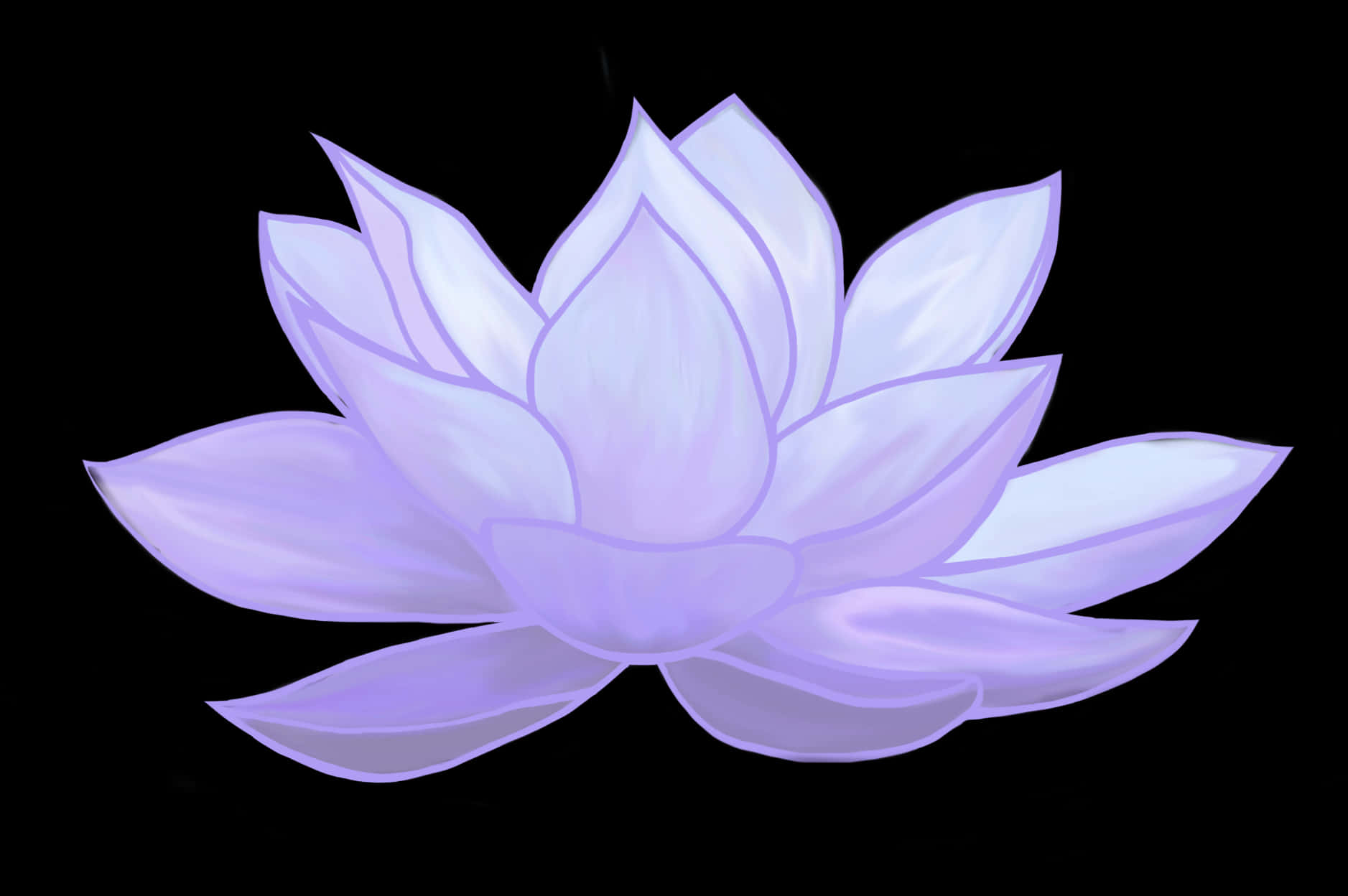 Purple Lotus Flower Artwork PNG image