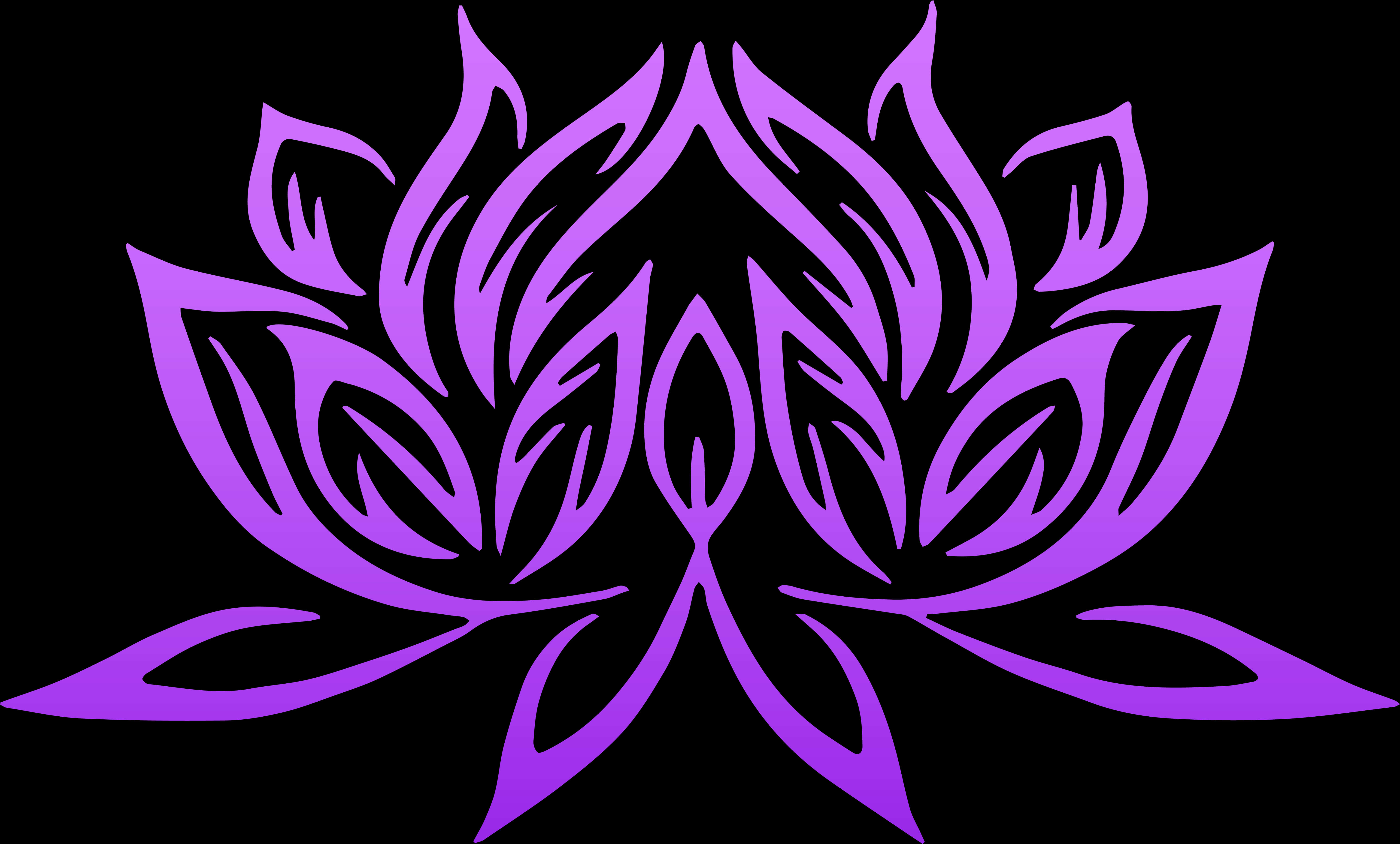 Purple Lotus Graphic Art PNG image