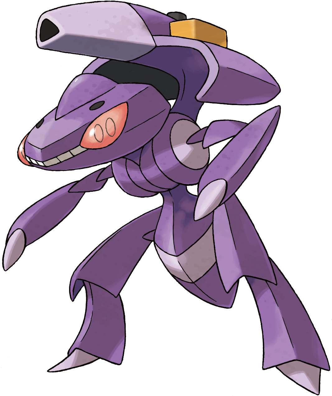 Purple_ Mechanical_ Pokemon_ Genosect PNG image