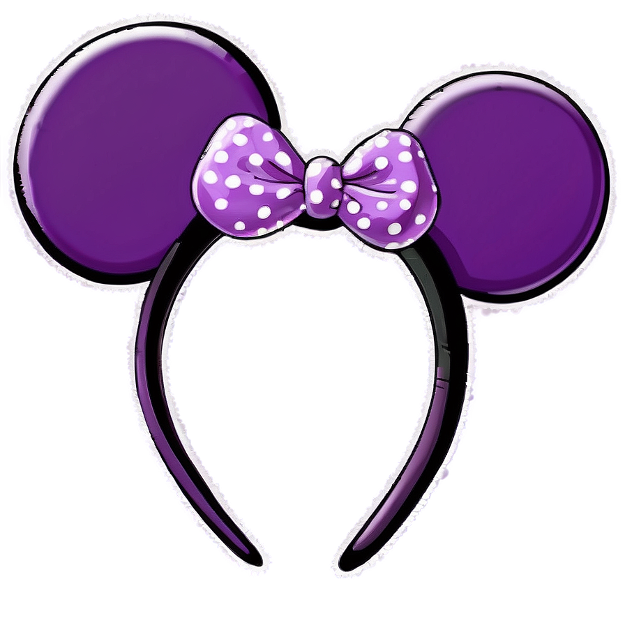 Purple Minnie Mouse Ears Png 80 PNG image