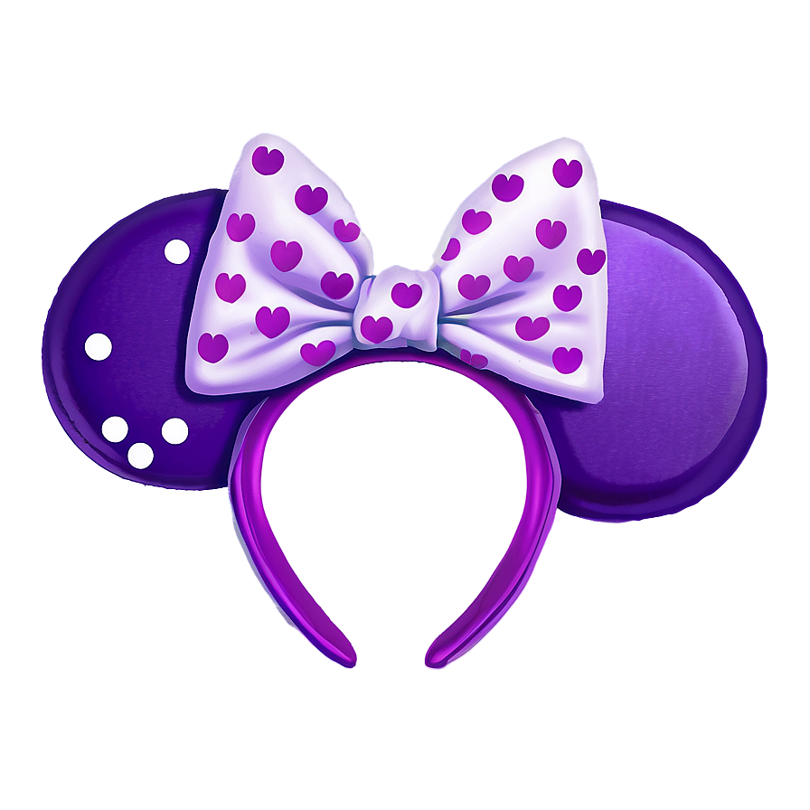 Purple Minnie Mouse Ears Png Wms82 PNG image