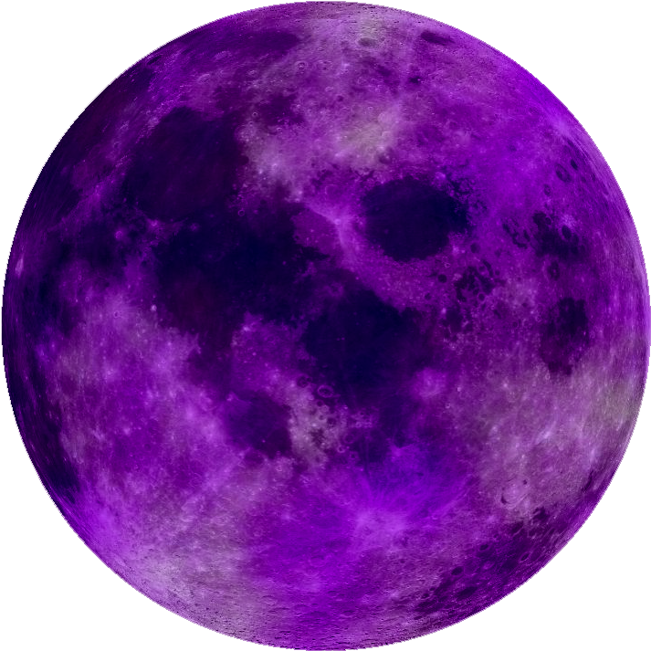 Purple Moon Full View PNG image