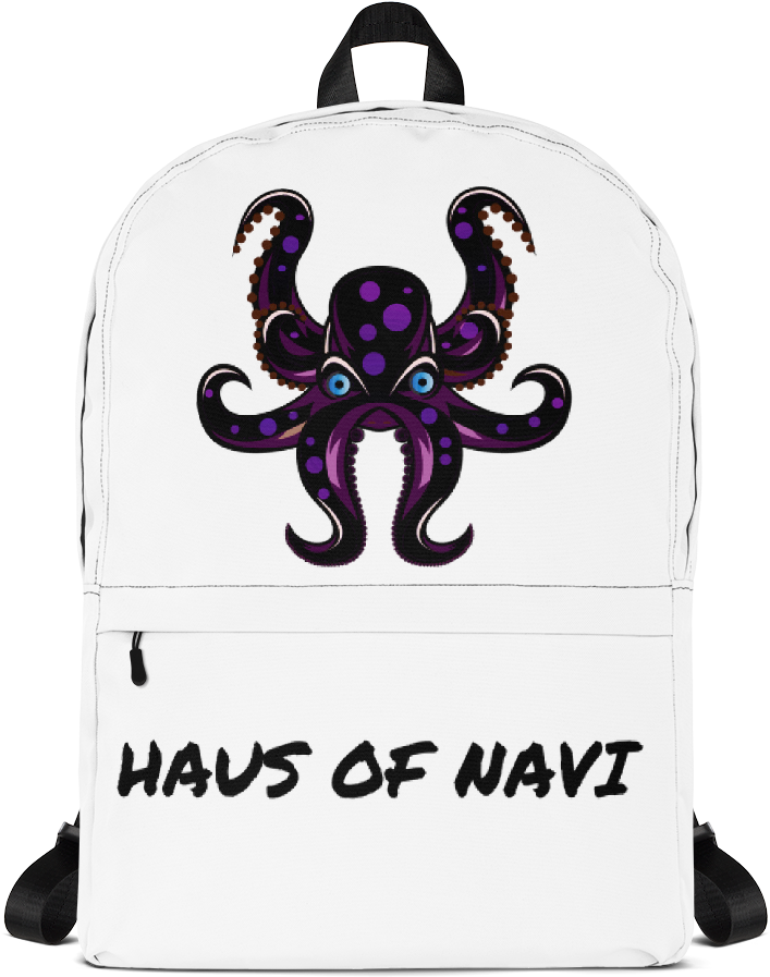 Purple Octopus Backpack Hausof Navi PNG image