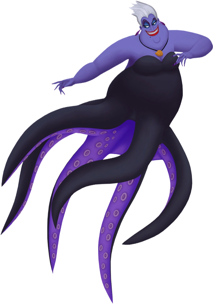 Purple Octopus Mermaid Clipart PNG image