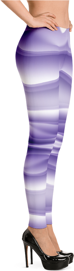 Purple Ombre Leggings Fashion PNG image