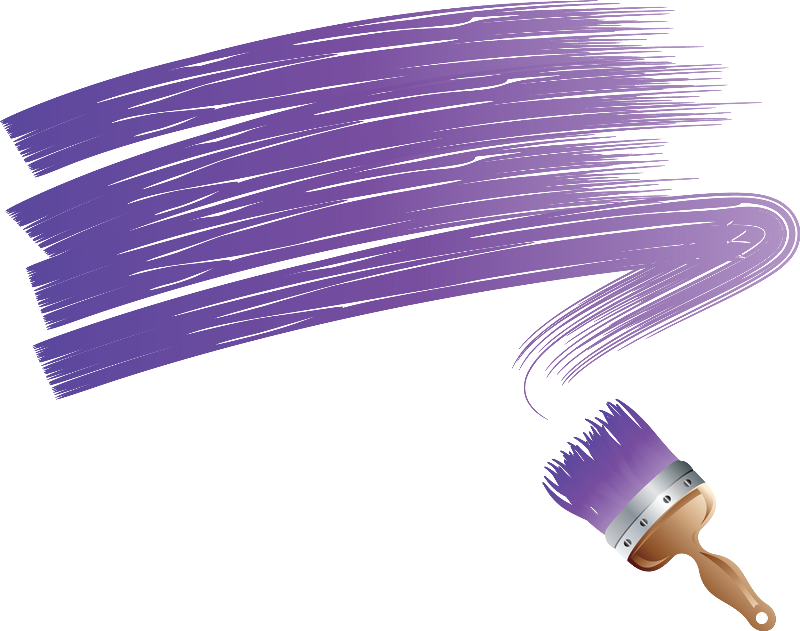 Purple Paint Brush Stroke Vector PNG image