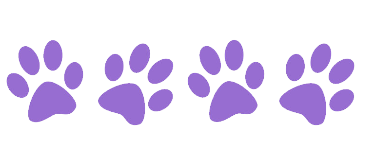 Purple Paw Prints Pattern PNG image