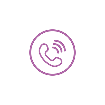 Purple Phone Icon PNG image