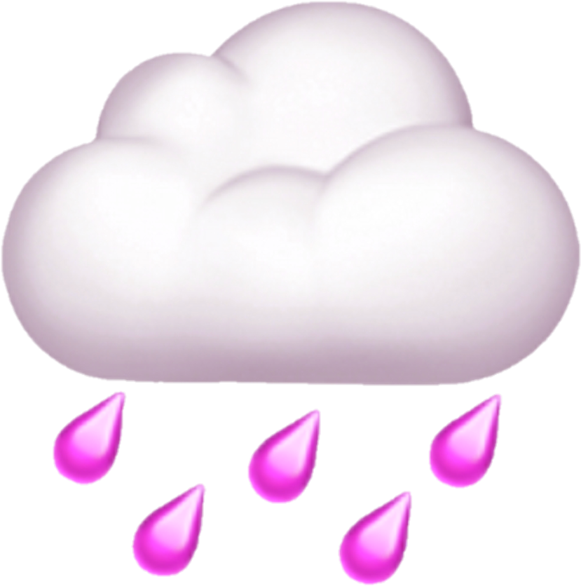 Purple Rain Emoji Graphic PNG image