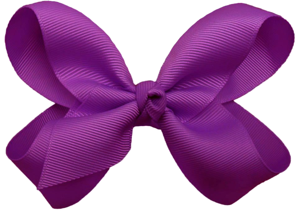 Purple Ribbon Bow Isolated PNG image