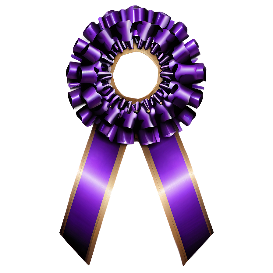 Purple Ribbon Clipart Png 06242024 PNG image