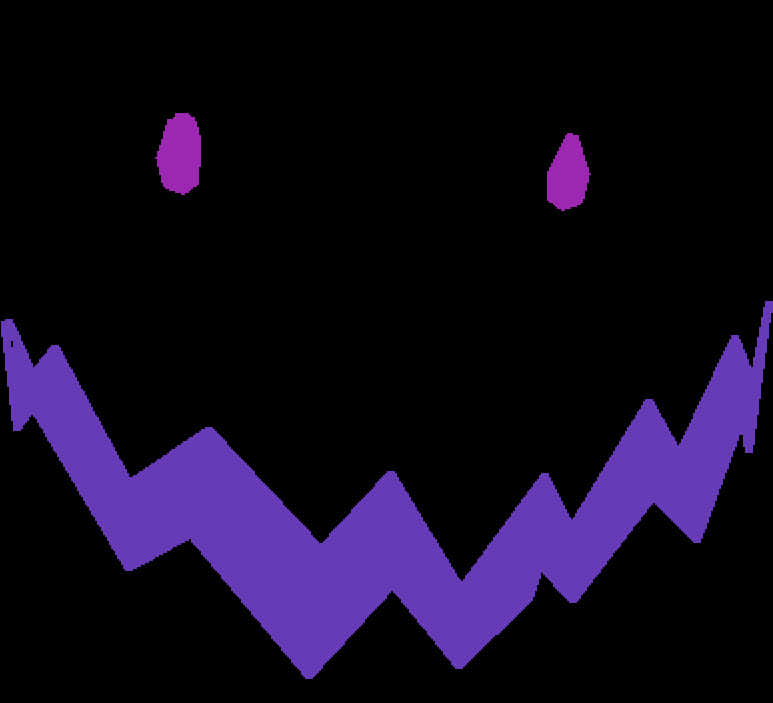 Purple Roblox Face Graphic PNG image
