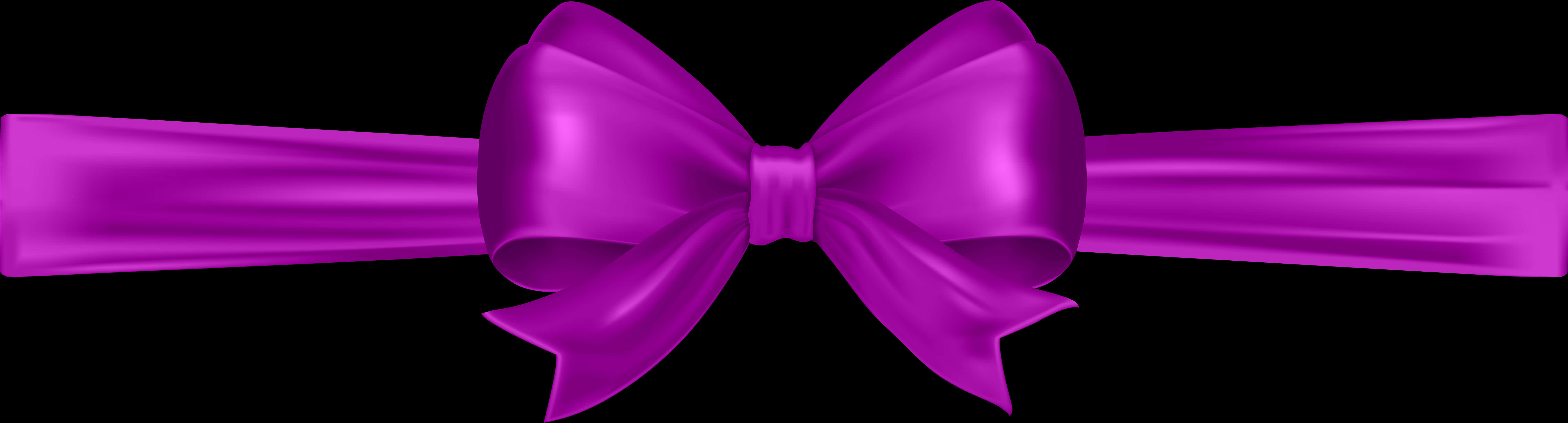 Purple Satin Gift Bow PNG image