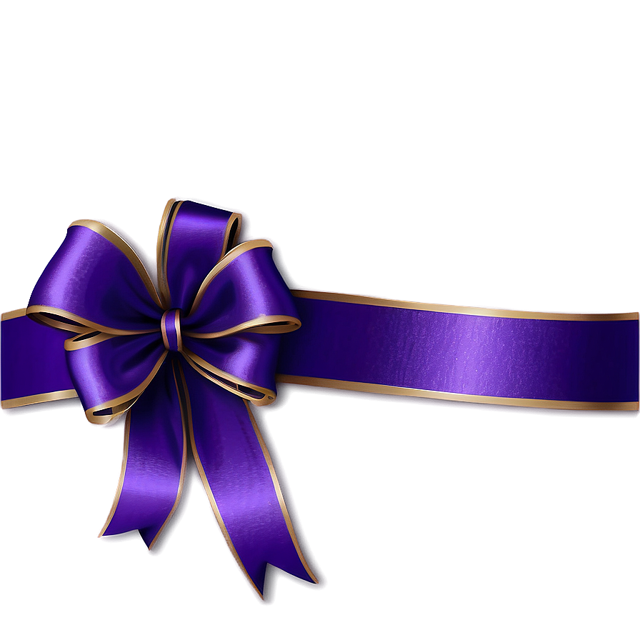 Purple Satin Ribbon Border Png 06262024 PNG image