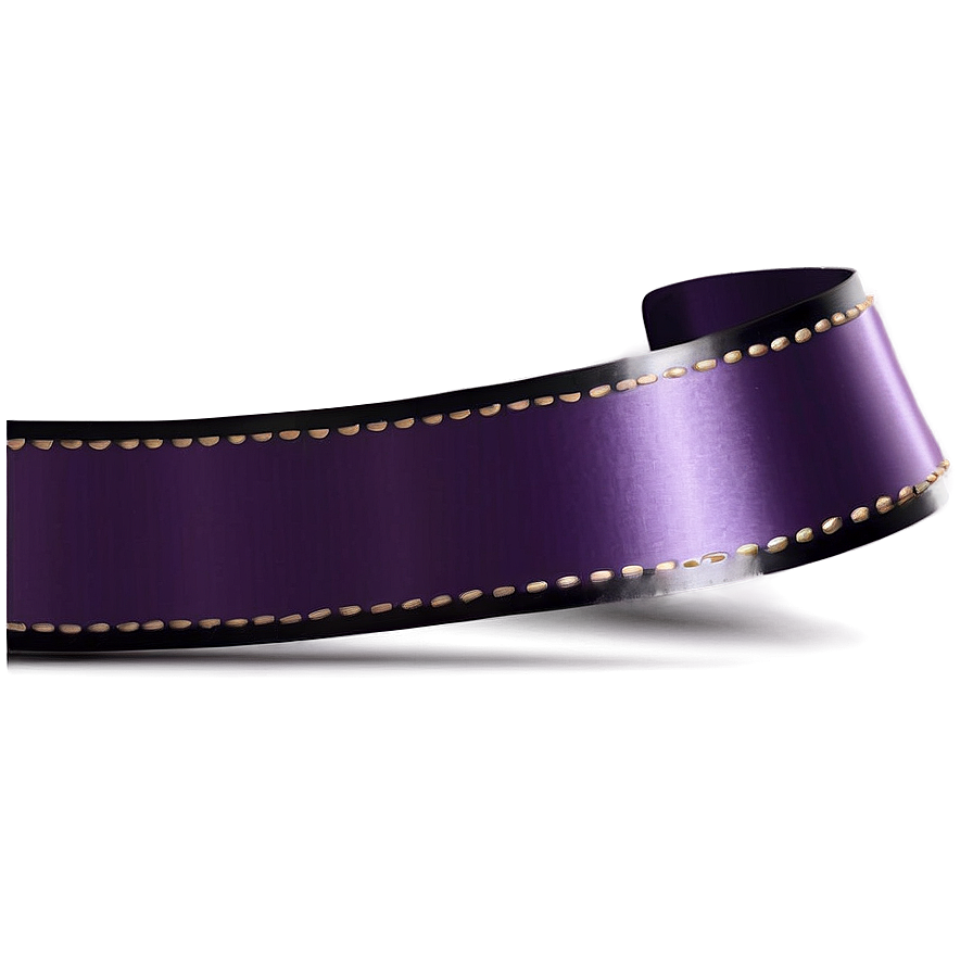 Purple Satin Ribbon Border Png 06262024 PNG image