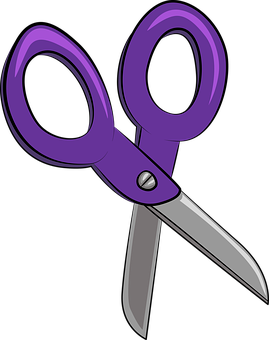Purple Scissors Clipart PNG image