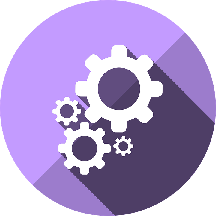 Purple Settings Icon PNG image