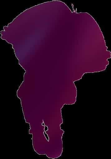 Purple Silhouette Africa Continent PNG image