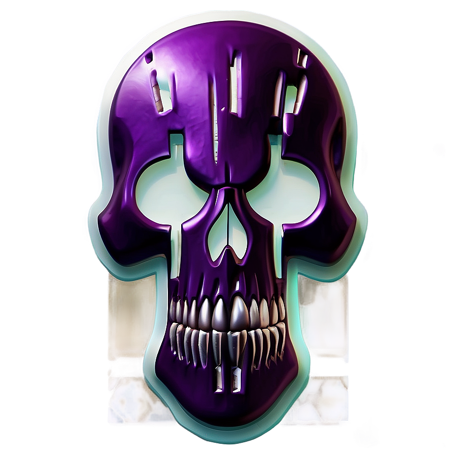 Purple Skull Trooper Fortnite Emblem Png 06202024 PNG image