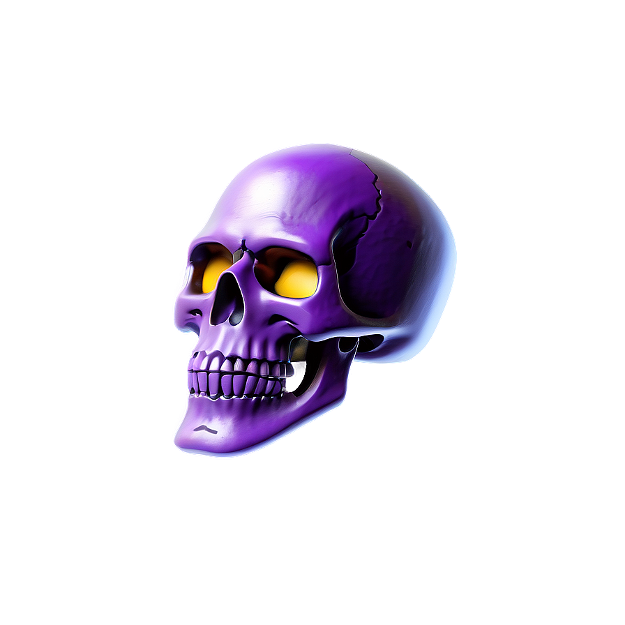 Purple Skull Trooper Gaming Art Png 06202024 PNG image