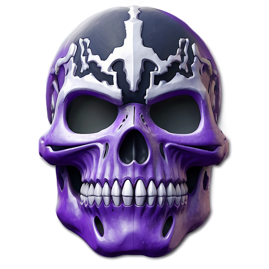 Purple Skull Trooper Gaming Icon Png Akd85 PNG image