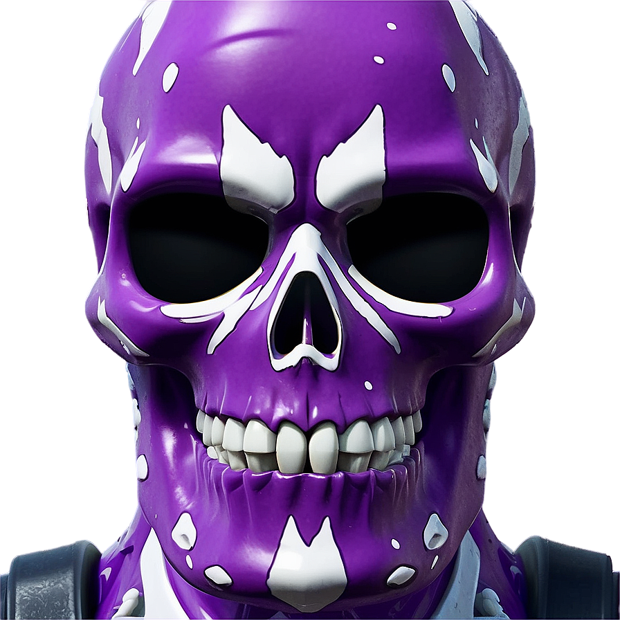 Purple Skull Trooper Skin Showcase Png 06202024 PNG image