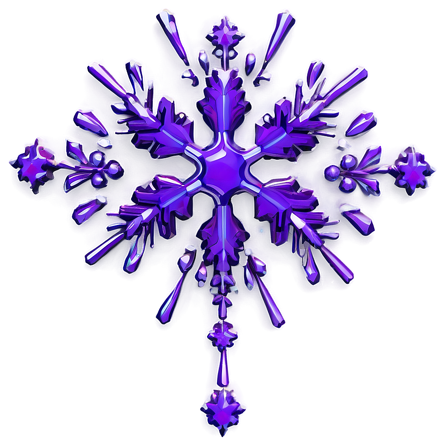 Purple Snowflake Png Mnj PNG image