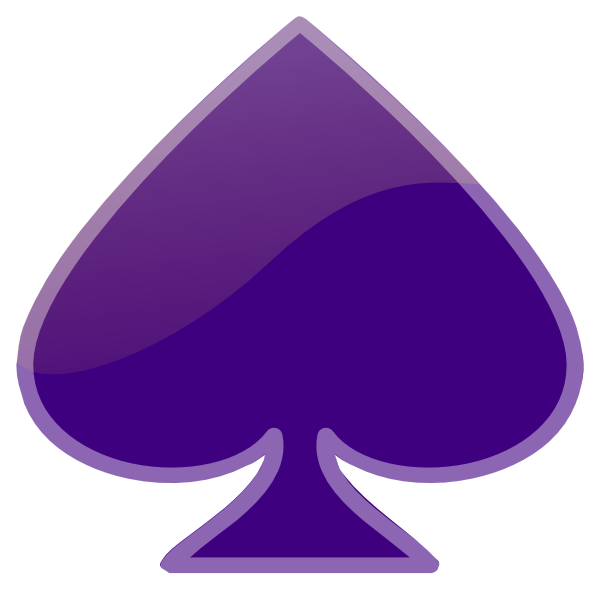 Purple Spade Icon PNG image