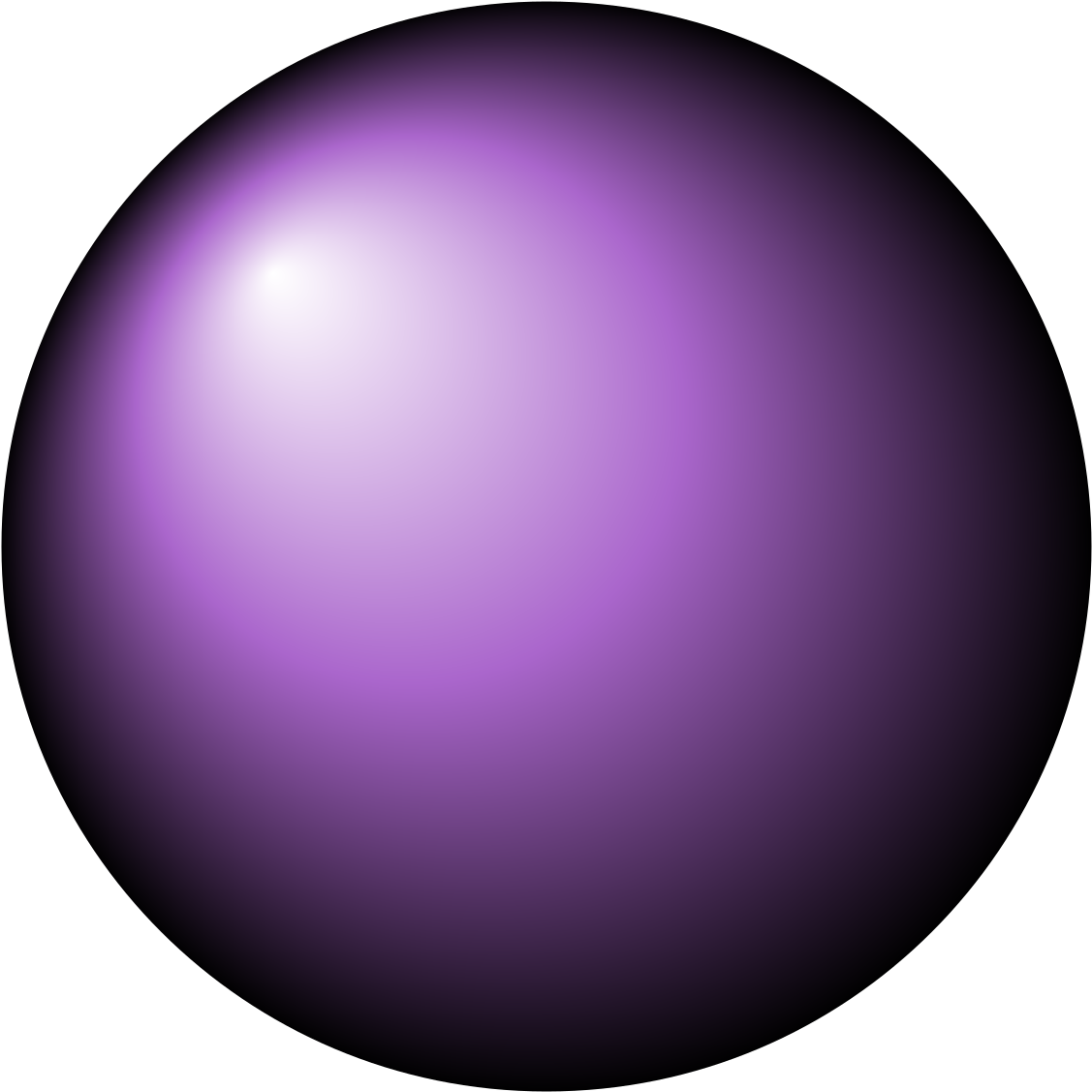 Purple Sphere Shading Gradient PNG image