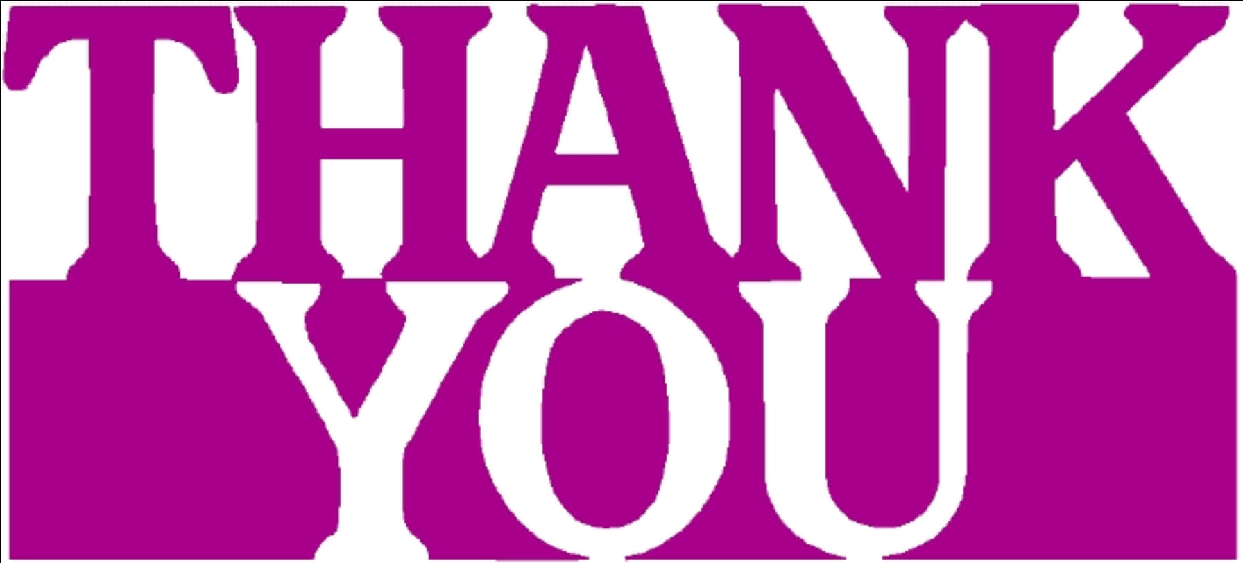 Purple Thank You Text Design PNG image