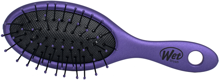 Purple Wet Brush Hair Detangler PNG image