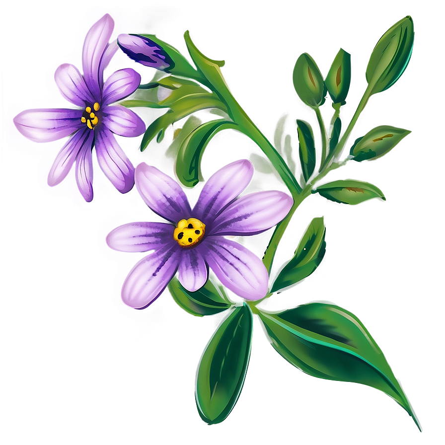 Purple Wildflower Png Hbr PNG image