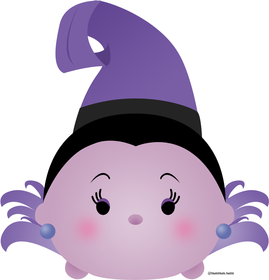 Purple Witch Tsum Tsum Character PNG image
