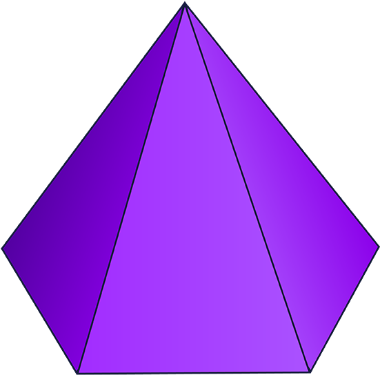 Purple3 D Pyramid Graphic PNG image