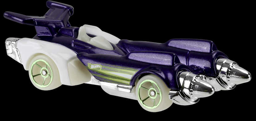 Purpleand White Rocket League Car PNG image