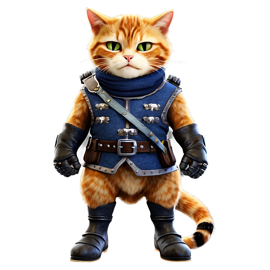 Puss In Boots Ready For Battle Png 05232024 PNG image