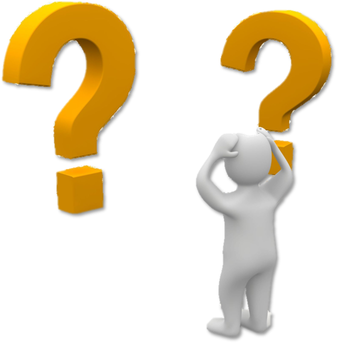 Puzzled Person Question Marks PNG image