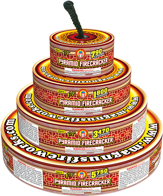 Pyramid Firecracker Stack PNG image