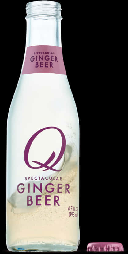 Q Ginger Beer Bottle PNG image