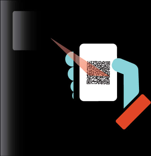 Q R Code Scanning Illustration PNG image