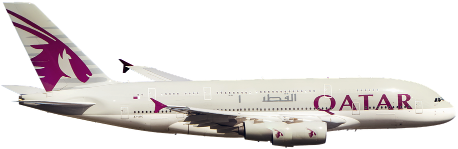 Qatar Airways Aircraft Profile PNG image