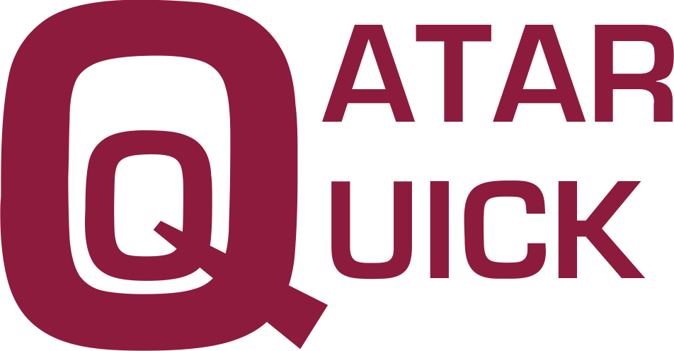 Qatar Quick Logo Redand Blue PNG image