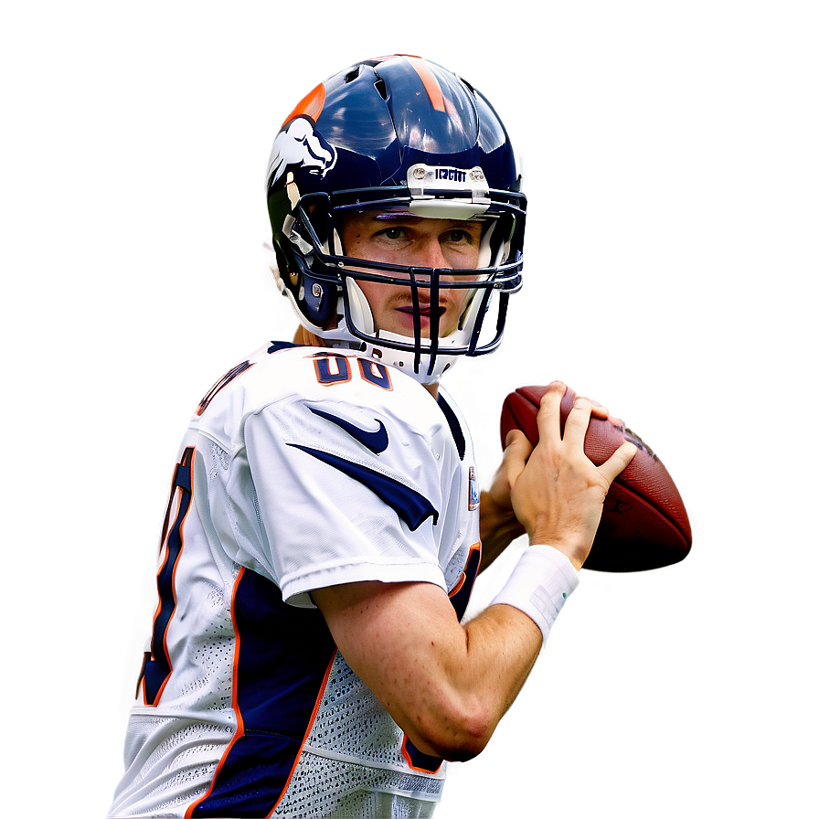 Quarterback Peyton Manning Action Shot Png Msq75 PNG image