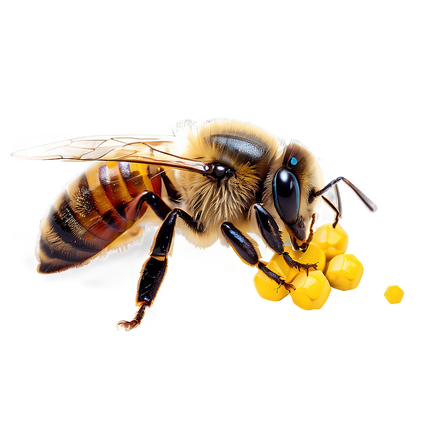 Queen Bee And Pollen Png 06262024 PNG image