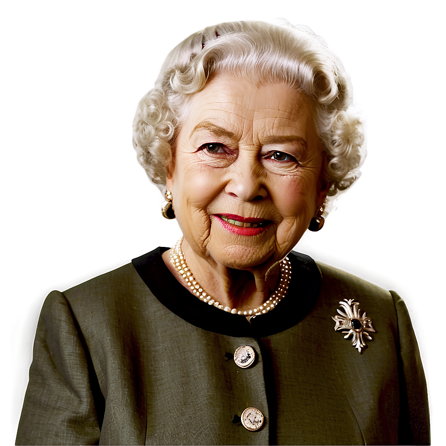 Queen Elizabeth Portrait Png Rmg PNG image