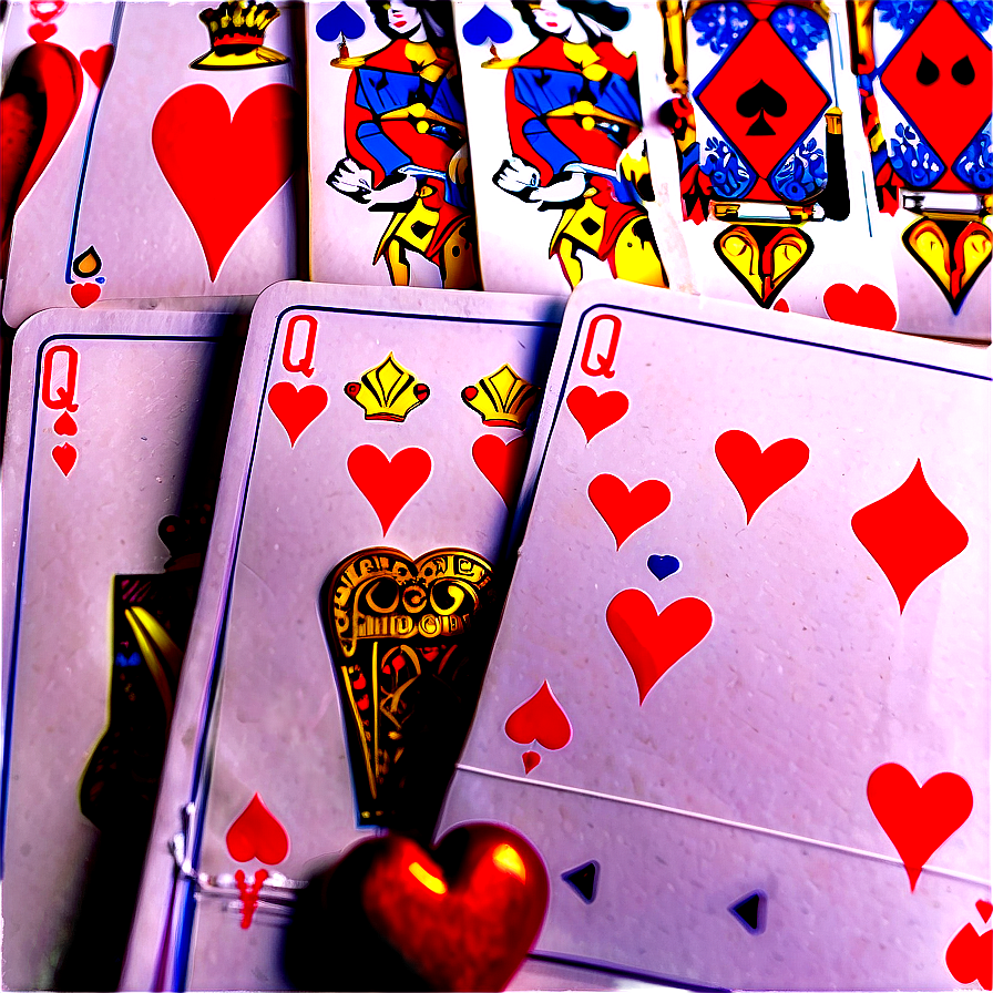 Queen Of Hearts Card Png Dui94 PNG image
