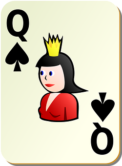 Queenof Spades Playing Card PNG image