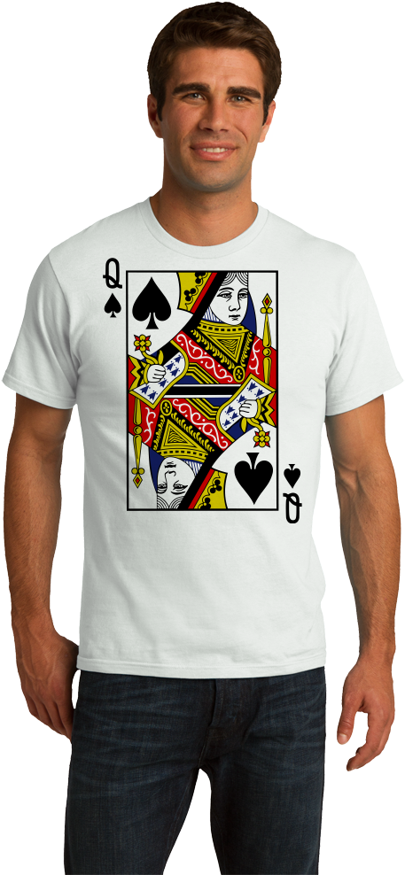 Queenof Spades T Shirt Design PNG image