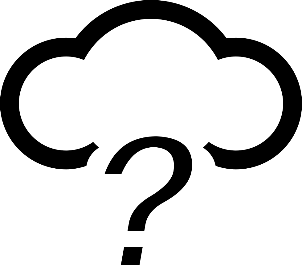 Question Cloud Icon PNG image